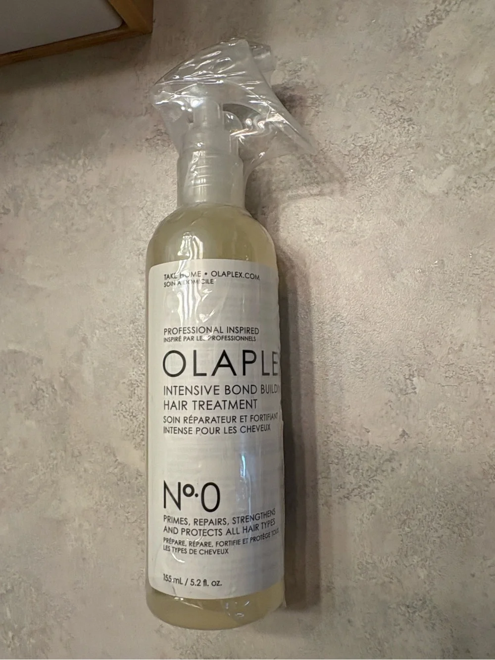 OLAPLEX No.0 Intensive Bond Building Hair Treatment; Sealed Spray Bottle